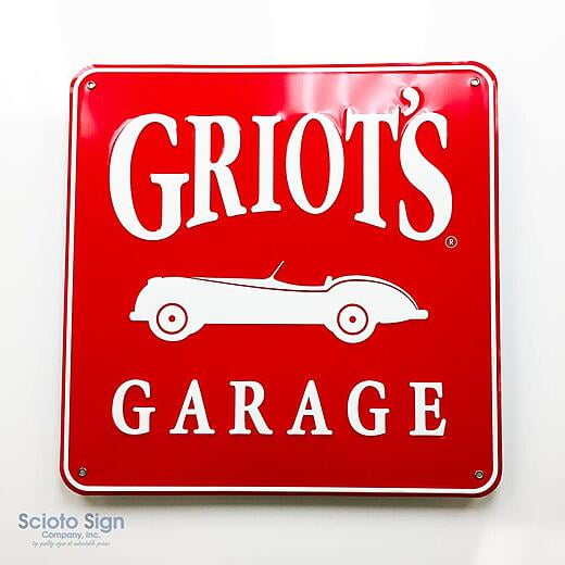 Metal Sign with grommets