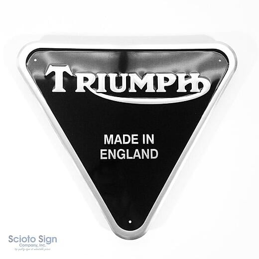 Triumph Metal Sign