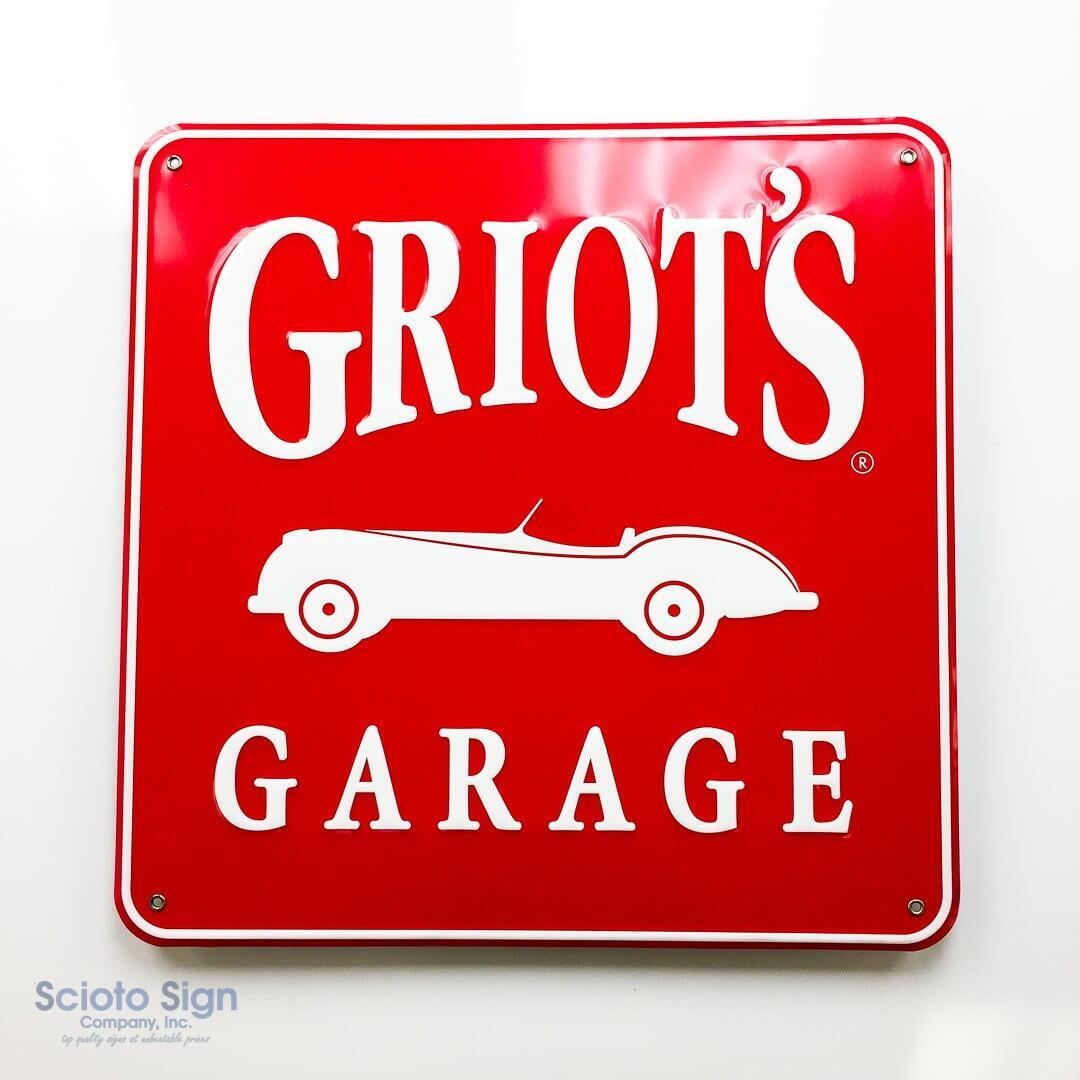 Metal Sign with grommets
