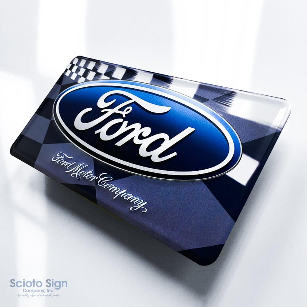 Metal License Plate Sign